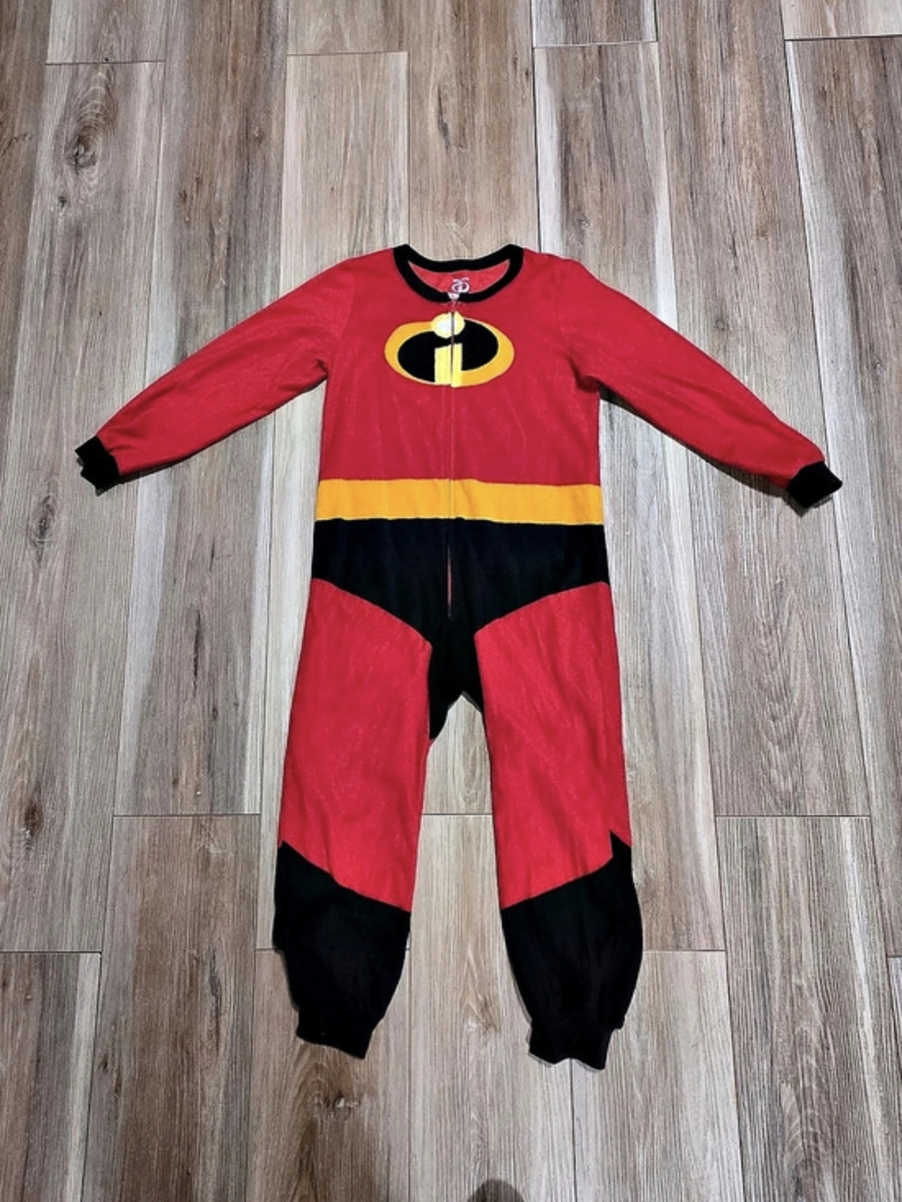 Disney Incredibles 2 Fleece Pajama Sleeper Boys 8 Red & Black